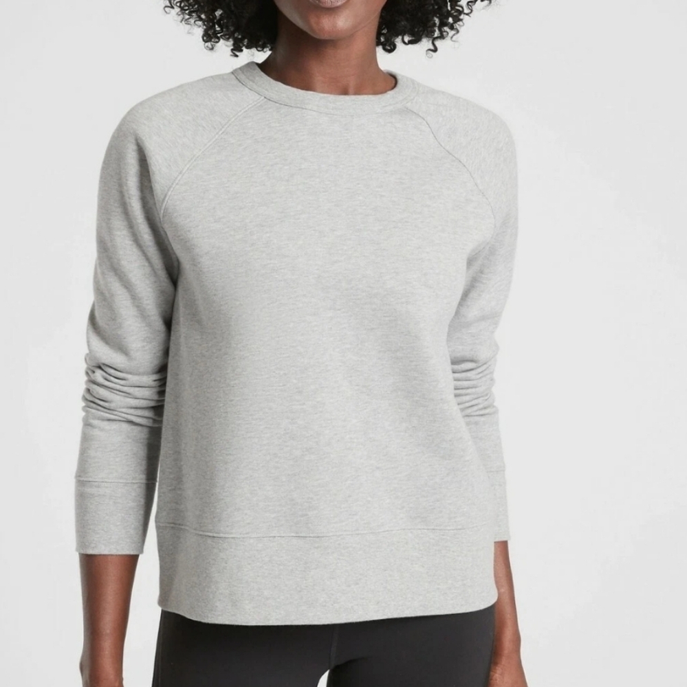 Athleta 24/7 Crew Neck Sweatshirt Size M Gray